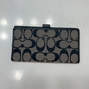 Coach check book wallet